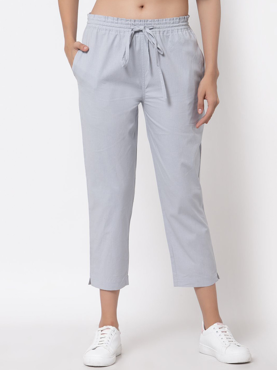 J Style Girls Urban Slim Mid-Rise Flat-Front Cotton Peg Trousers