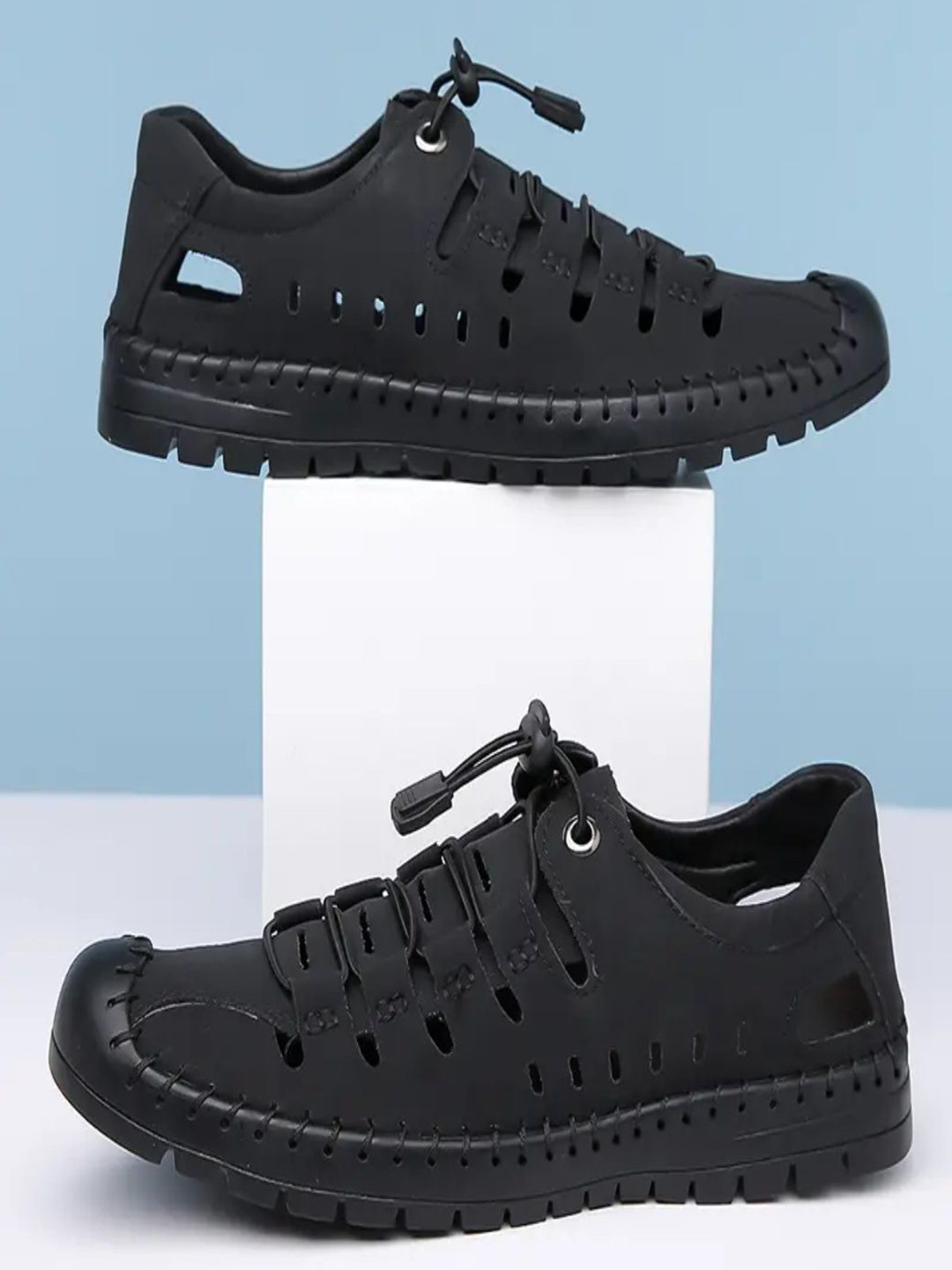 LUVLEO Men Solid Lace-up Sneakers