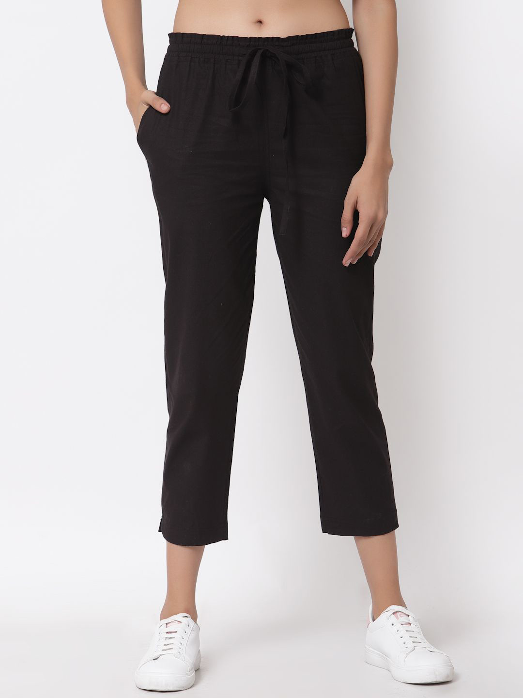 J Style Girls Urban Slim Mid-Rise Cotton Peg Trousers