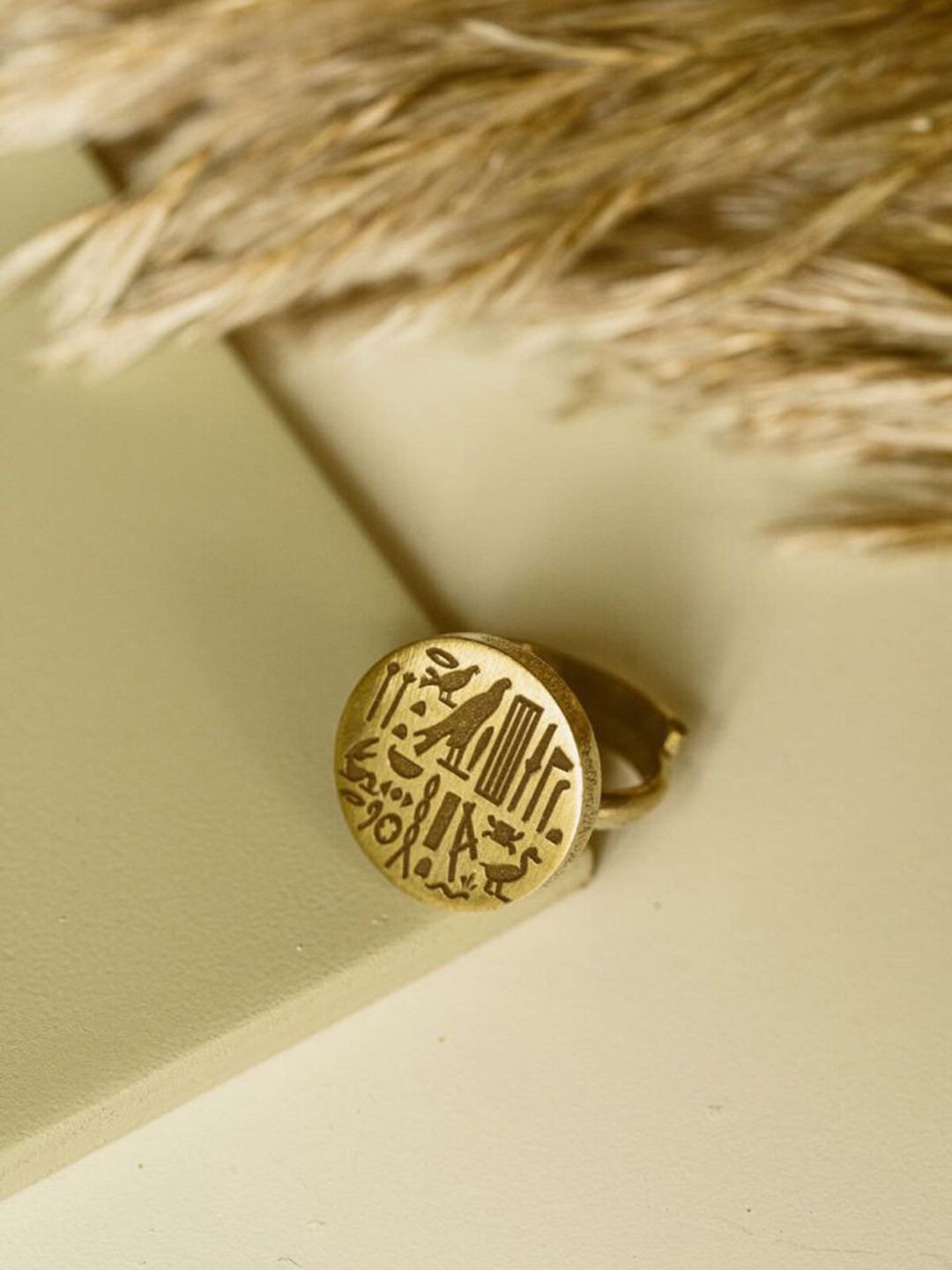 Studio Anviksha Adjustable Egyptian Signet Finger Ring