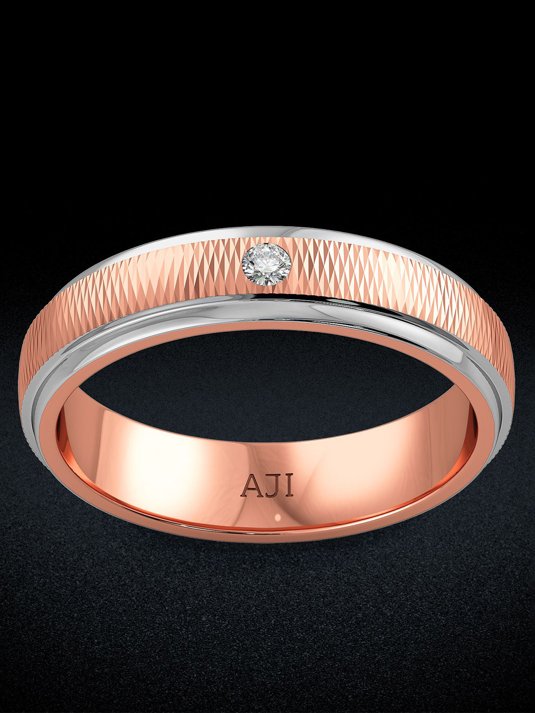 Joyalukkas Luxurious Textured Diamond Womens Ring