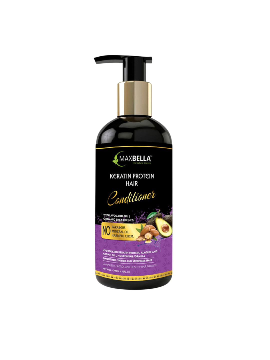 MaxBella Keratin Conditioner With Hydrolyzed Keratin Protein- 300 ml