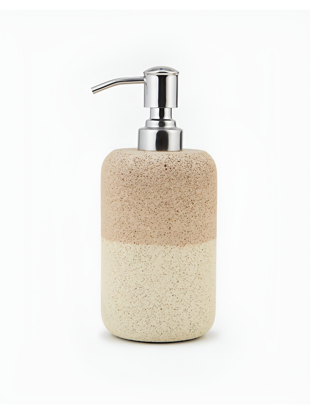 Fabindia Beige & Off White 3 Pieces Textured Stoneware Bath Accessories Set