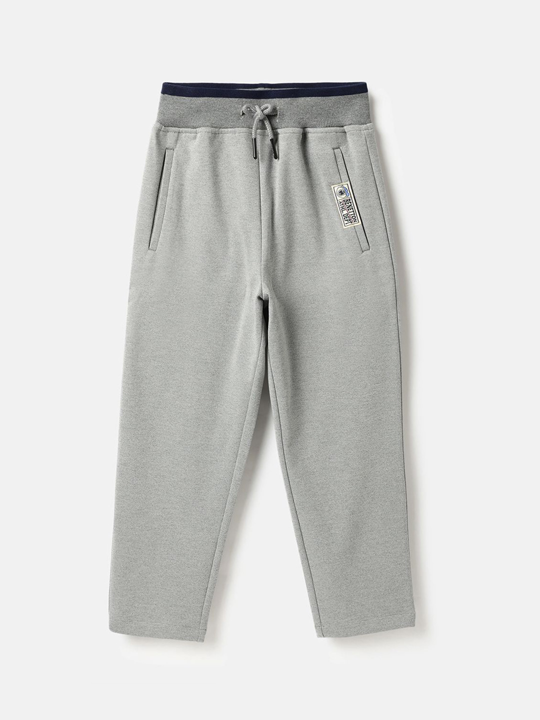 United Colors of Benetton Boys Regular Fit Knit Rib Detail Trousers