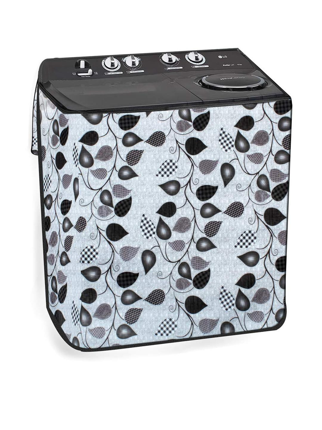 The Furnishing Tree Coffee Brown PVC Washing Machine Covers