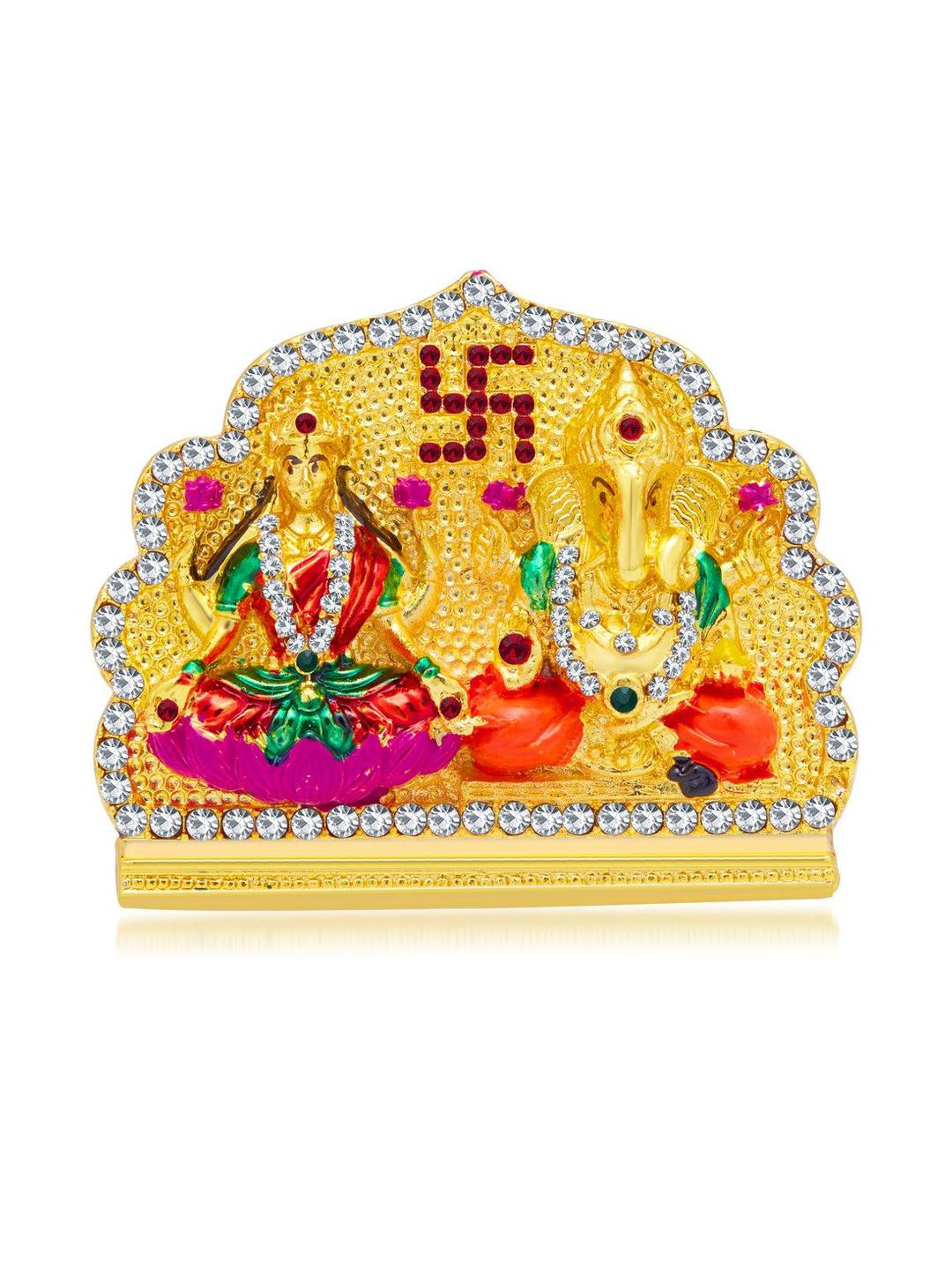 Kulin Metal Goddess Maa Laxmi & Lord Ganesha Idol