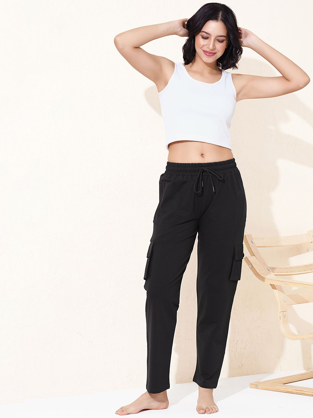 QUIRA Women Relaxed Regular Fit Trousers