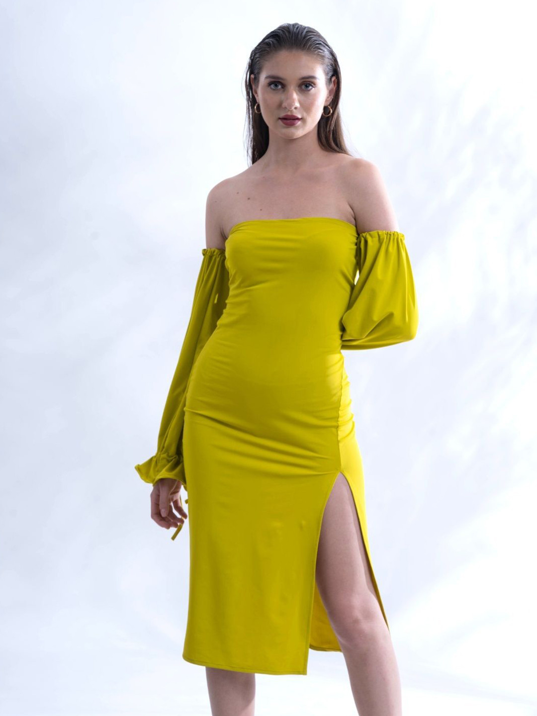 Myclo Obsessed Women Off-Shoulder Bodycon Dress