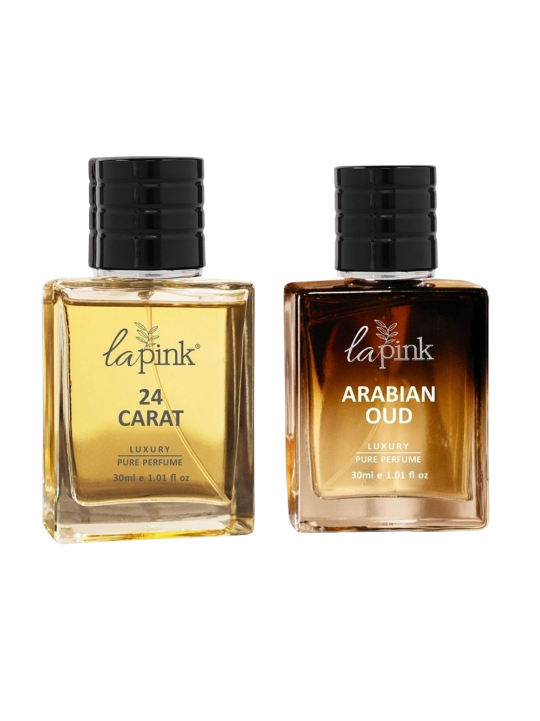 La Pink Men Set Of 2 24 Carat & Arabian Oud Long Lasting Perfume - 30 ml Each