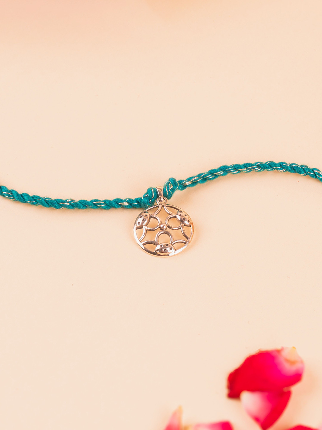 Kicky And Perky 925 Sterling Silver Cookie Thread Rakhi