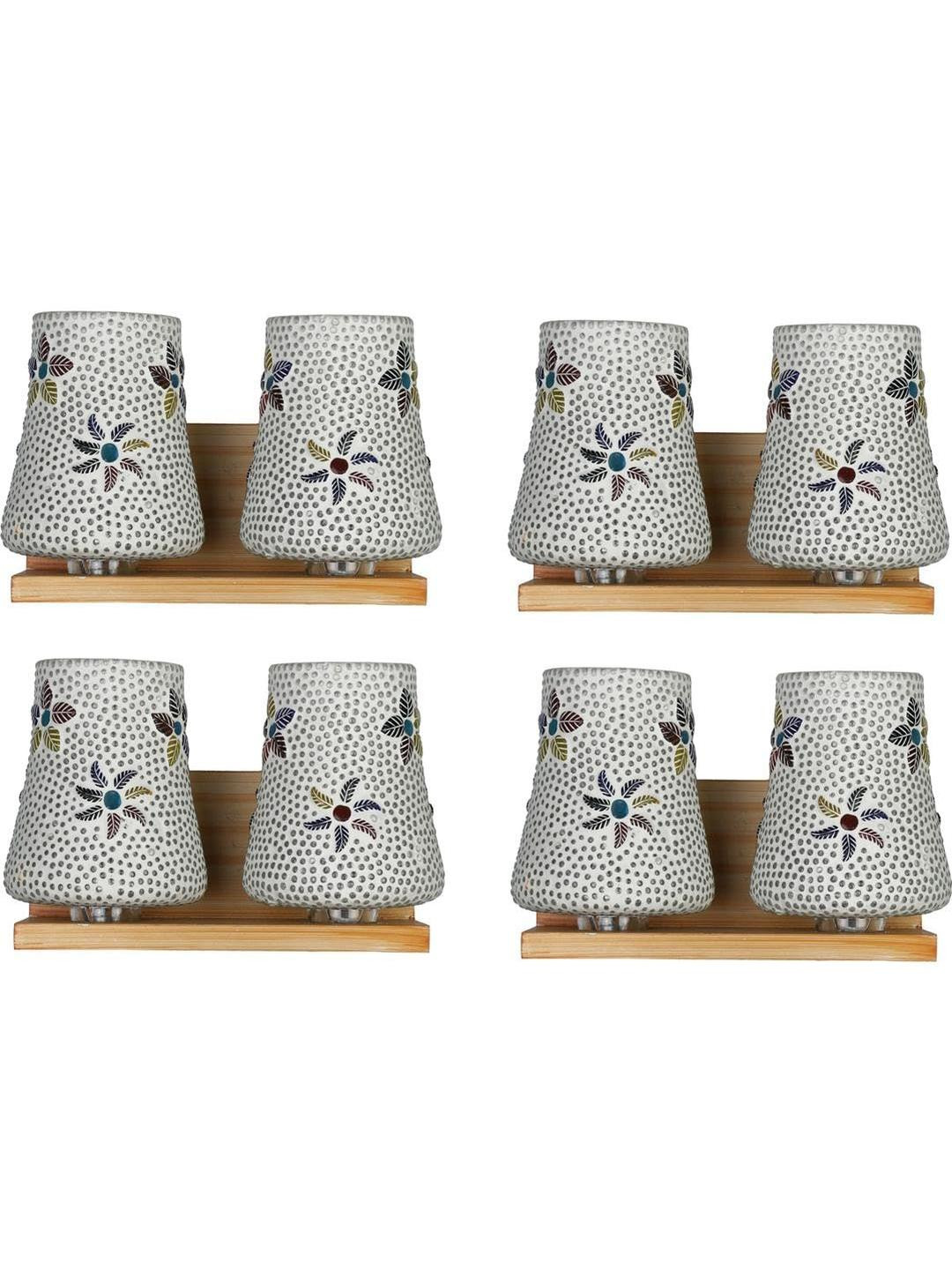 Somil Premium Designer Glass Wall / Night Lamp  Elegant & Stylish Dcor Accent for Modern Interiors, Color- Multicolour, Size:- 36 X 26 X 30.5 CM