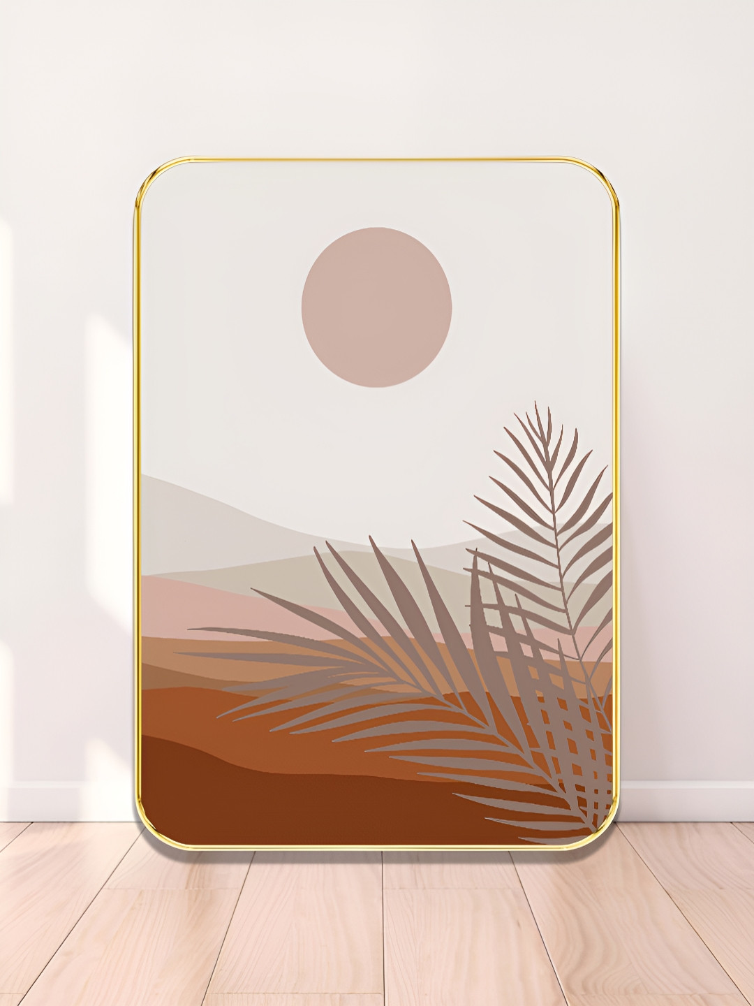 Livin'luxe Brown & Grey Desert Printed Wall Art