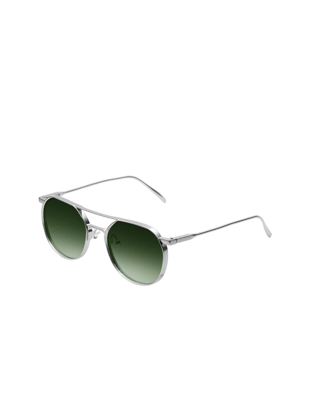 SPADEACES Unisex Full Rim Square Sunglasses SPADEACES Allu Arjun Green Silver-Green
