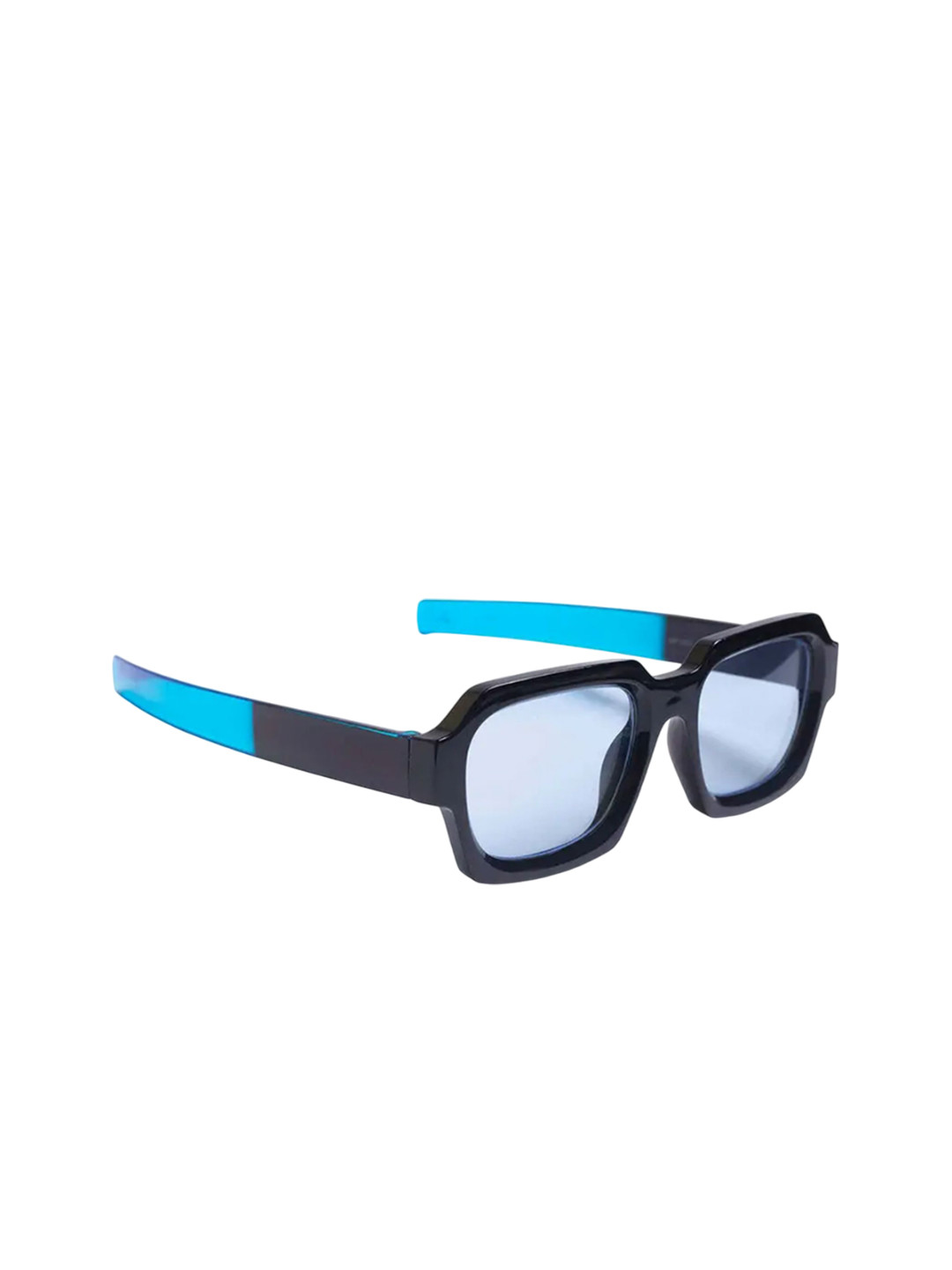 SPADEACES Unisex Full Rim Square Sunglasses SPADEACES Bull Man Blue-Blue