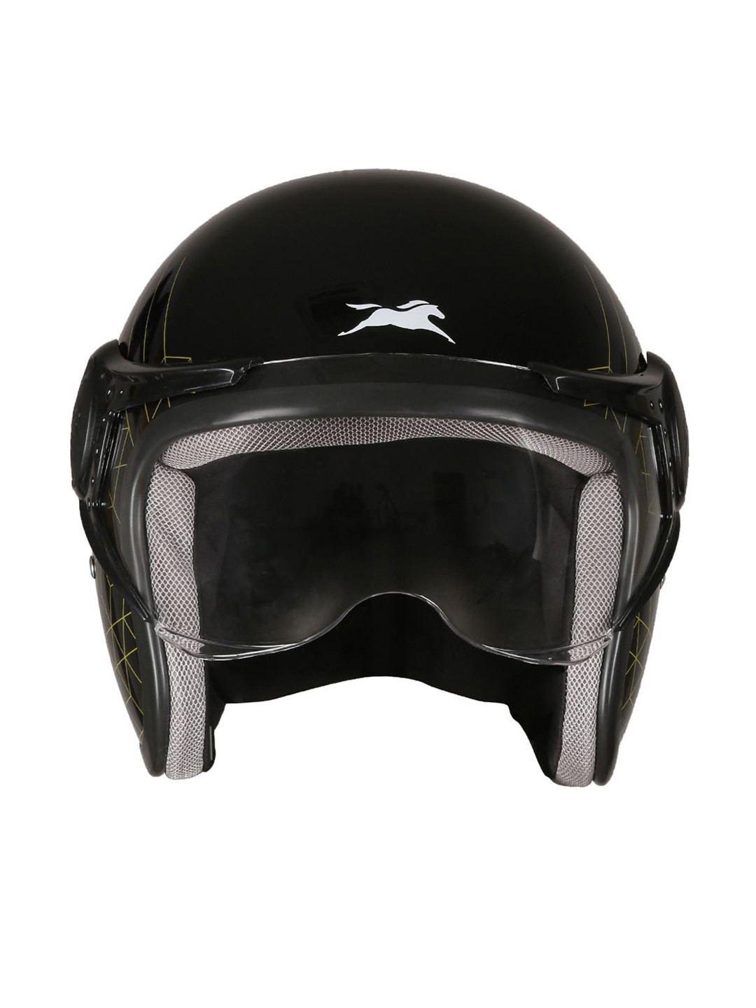 TVS Men Cruisetown Graphic Printed Scratch Resistant Steel Open Face Helmet