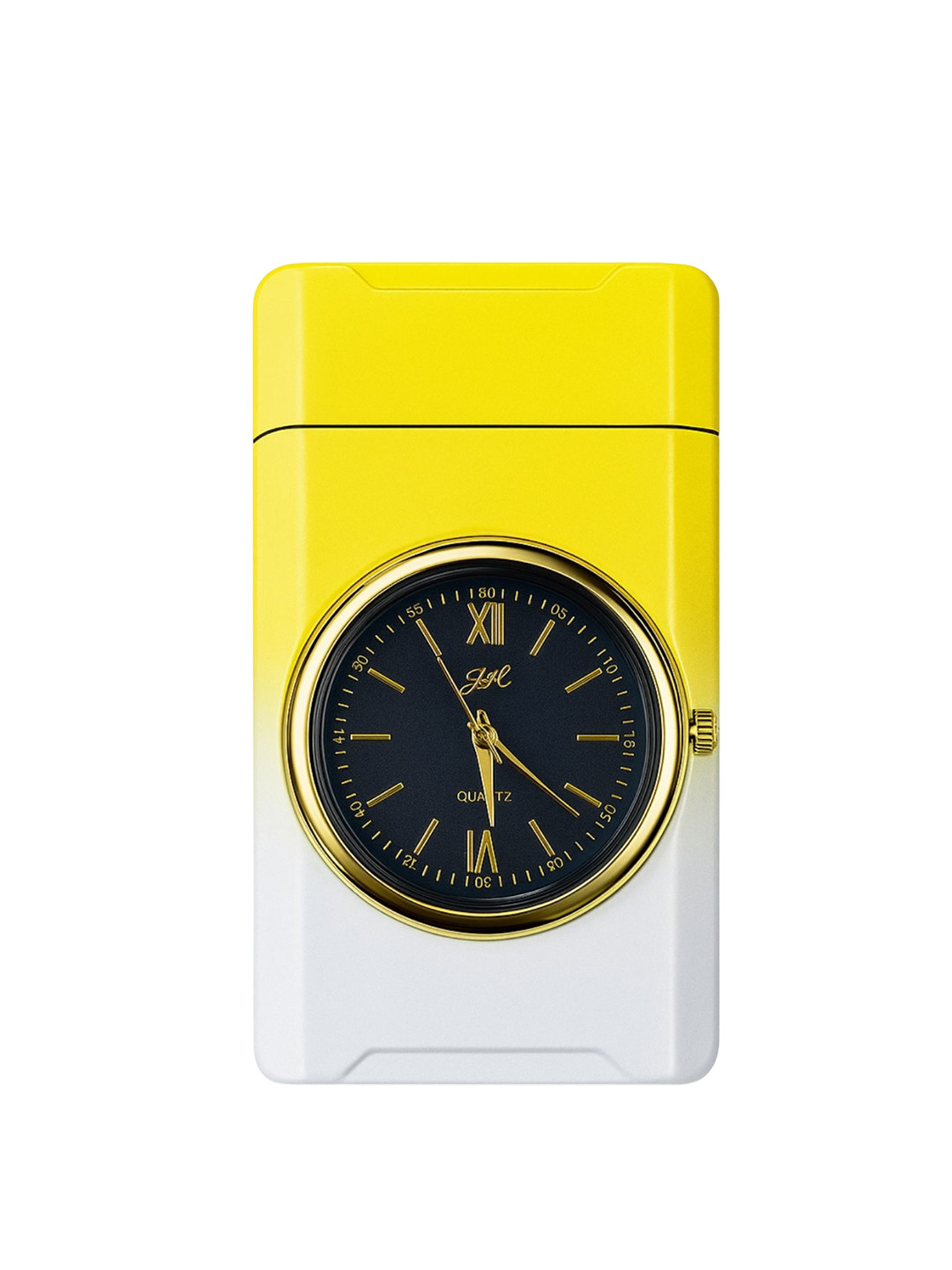 ALA FLAME Printed Compact Pocket Lighter With Built-in Quartz Watch