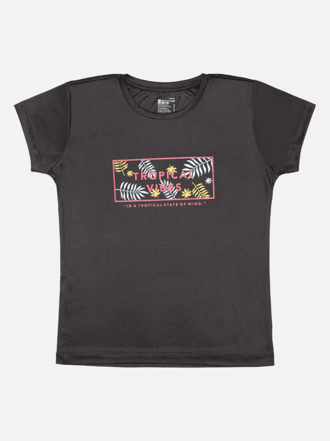 Bodycare Girls Biker Printed Round Neck T-shirt