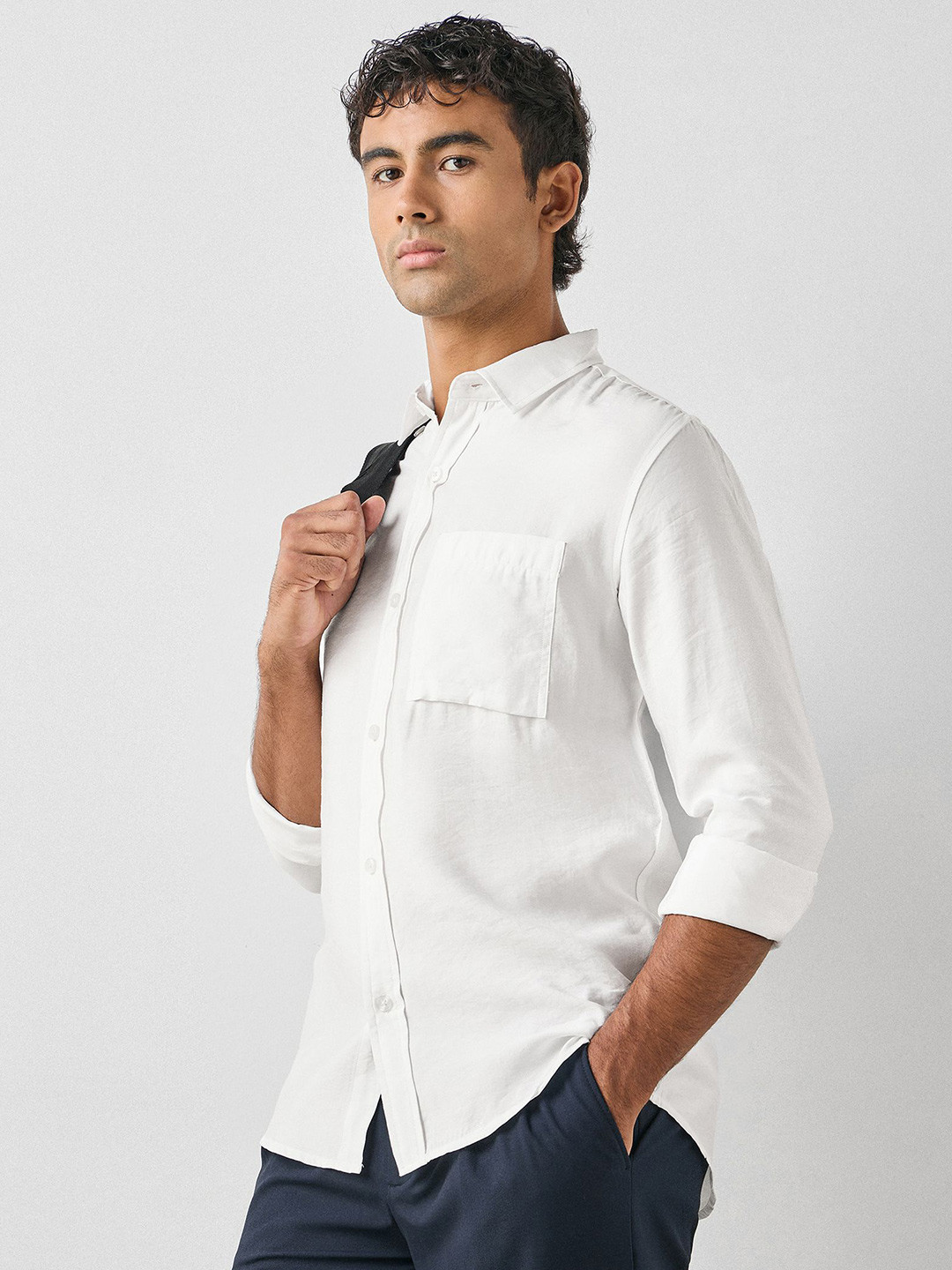 Red Flame Relaxed Fit Long Sleeves Shirt