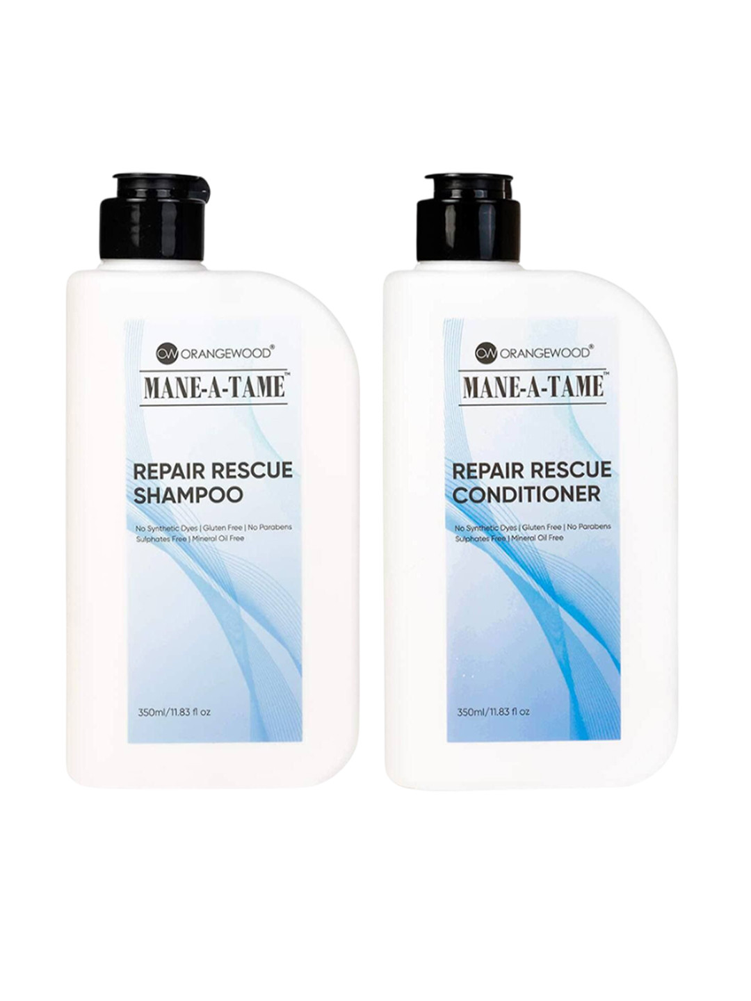 ORANGEWOOD Set Of 2 ManeATame Repair Rescue Shampoo & Conditioner- 350 ml Each
