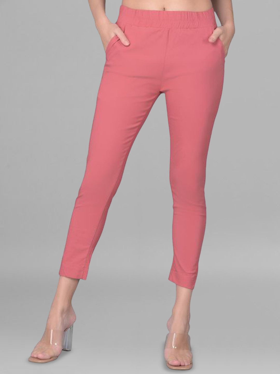 Comfort Lady Women High-Rise Slim Fit Trousers