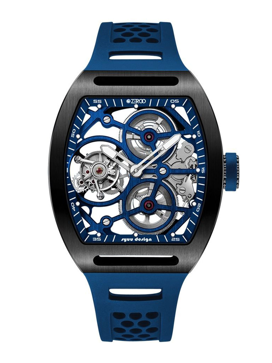 ZEROO Men Skeleton Dial & Straps Analogue Automatic Watch ZT004-01BBL