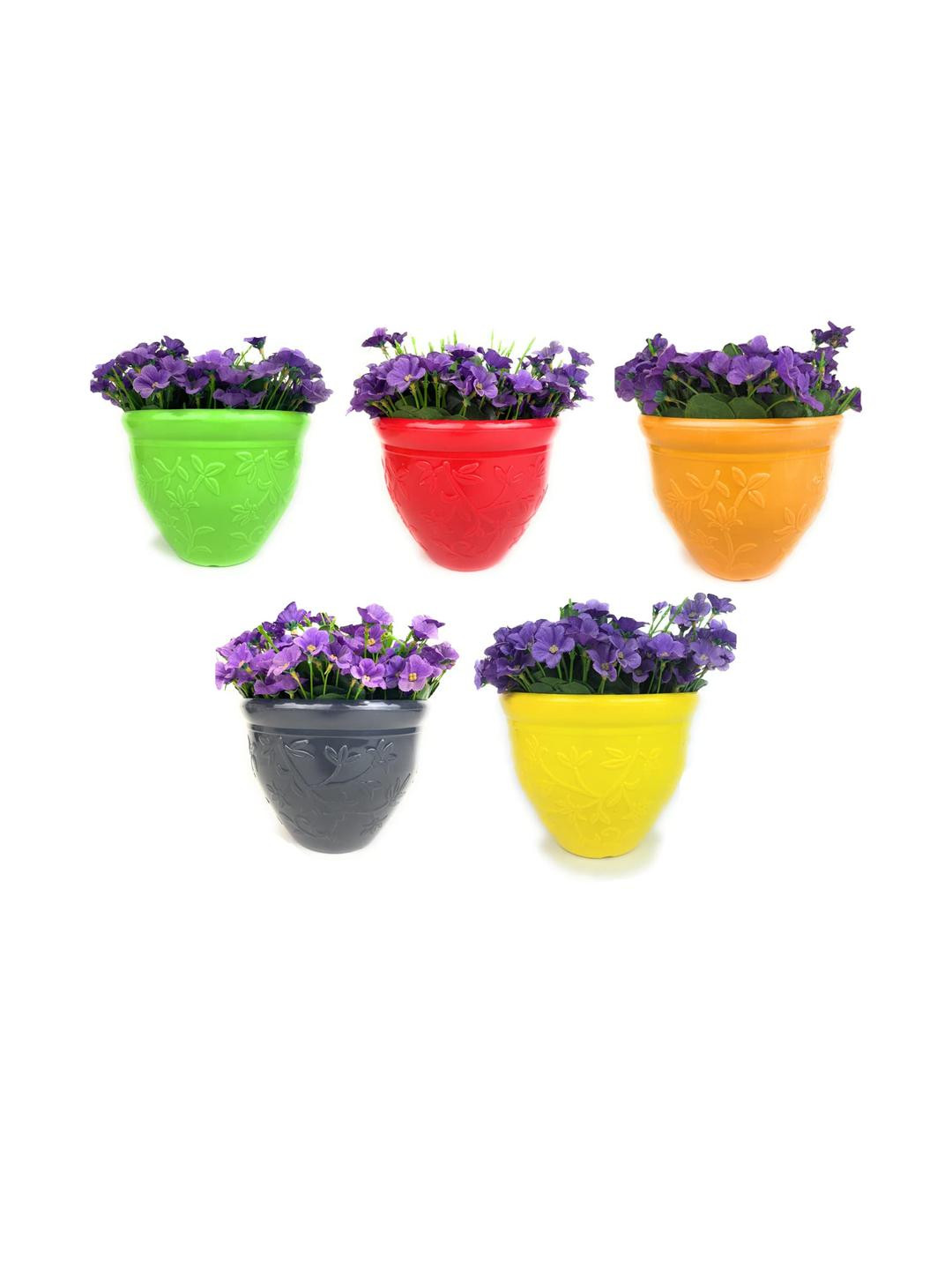Go Hooked Pot 8 Inch for Indoor & Outdoor Plants (Pack of 6)