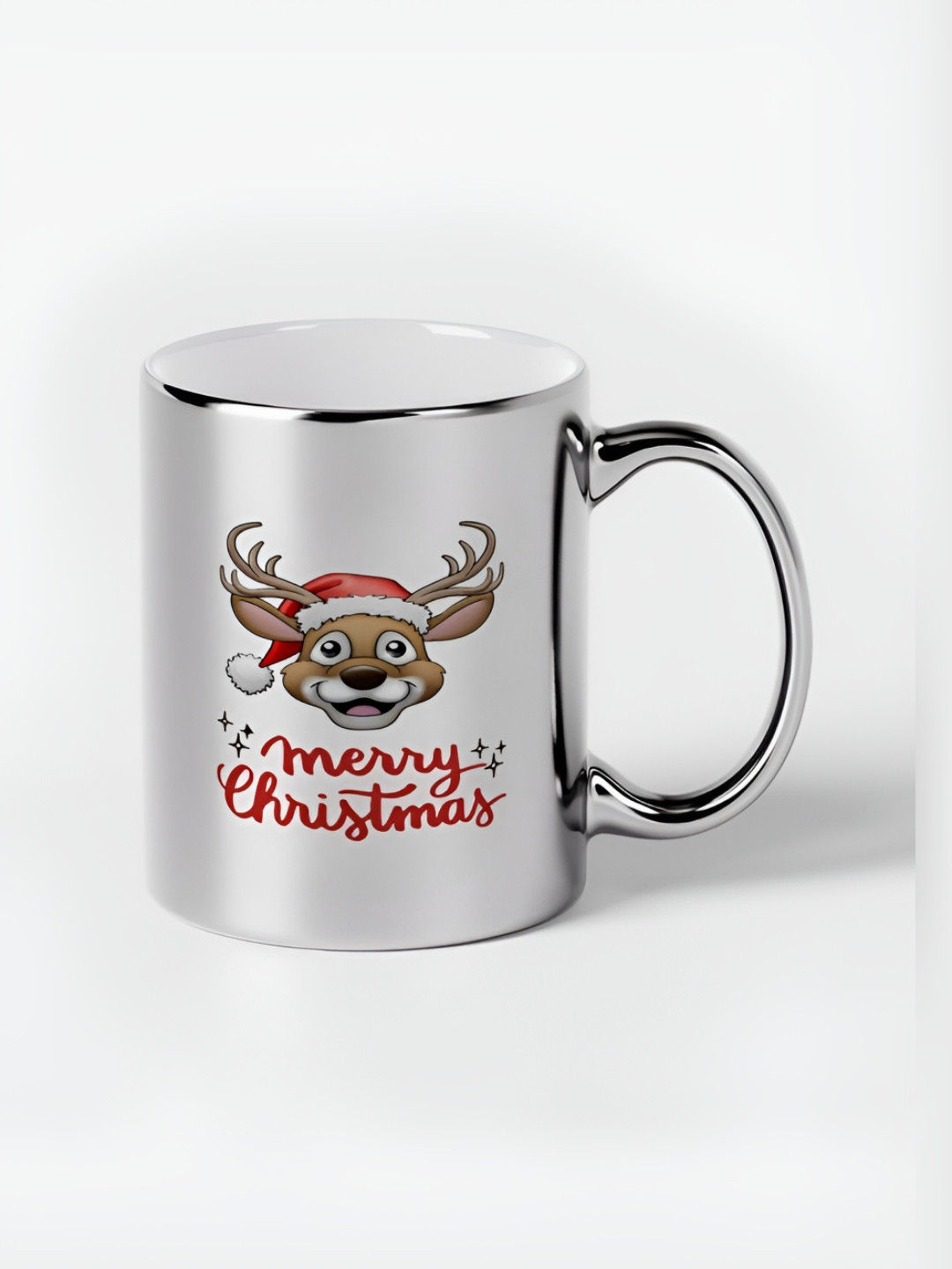 INTERNATIONAL GIFT Confetti Silver Typography Ceramic Handmade Mug-320ml