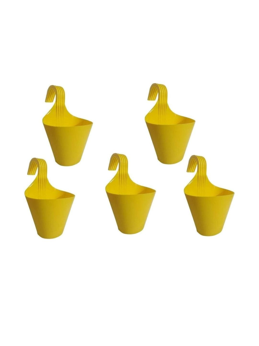 Hook Railing Planter Hanging Pots for Plants - Pack of 5