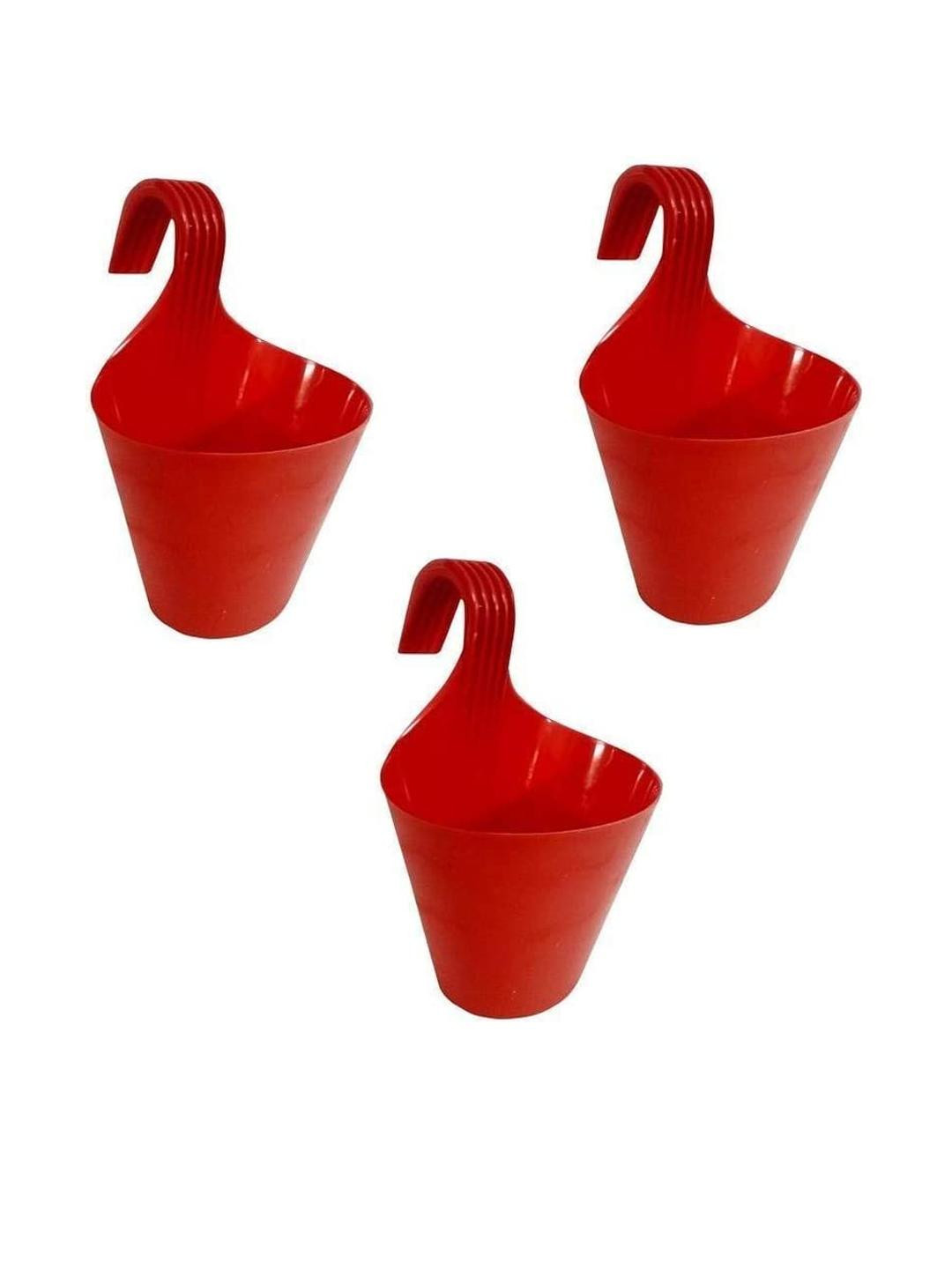 Hook Railing Planter Hanging Pots for Plant set of 3