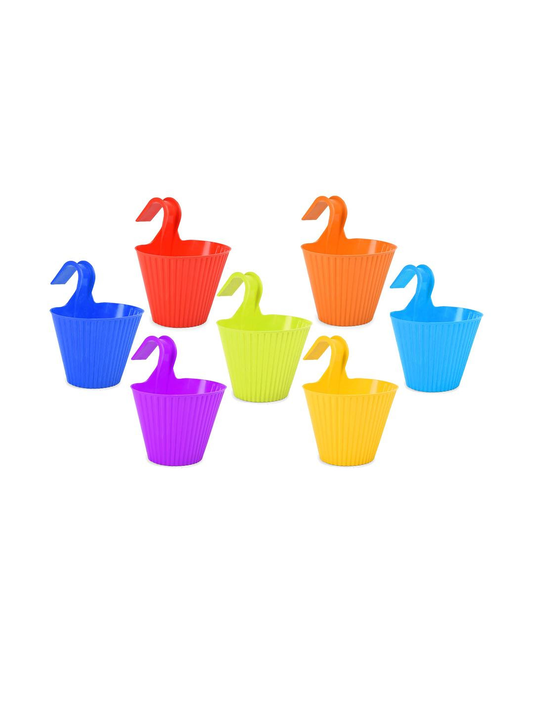 Hook Railing Planter Hanging Pots for Plant (Set of 7)