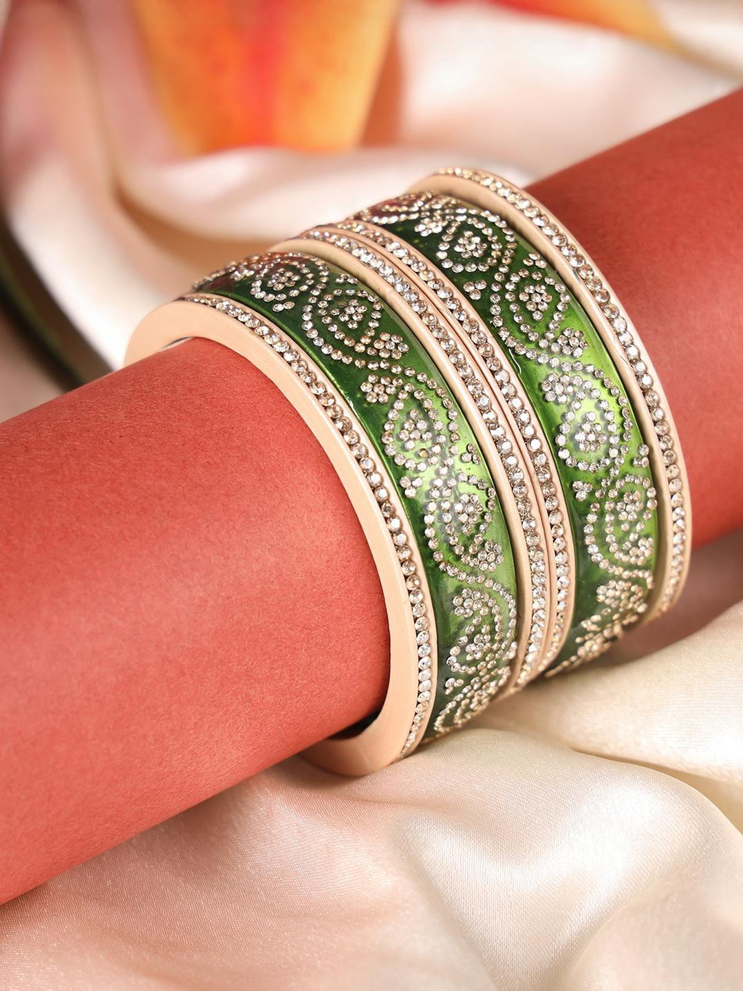 ZULKA Lac Kada Set For Women & Girls ,Pack of 6