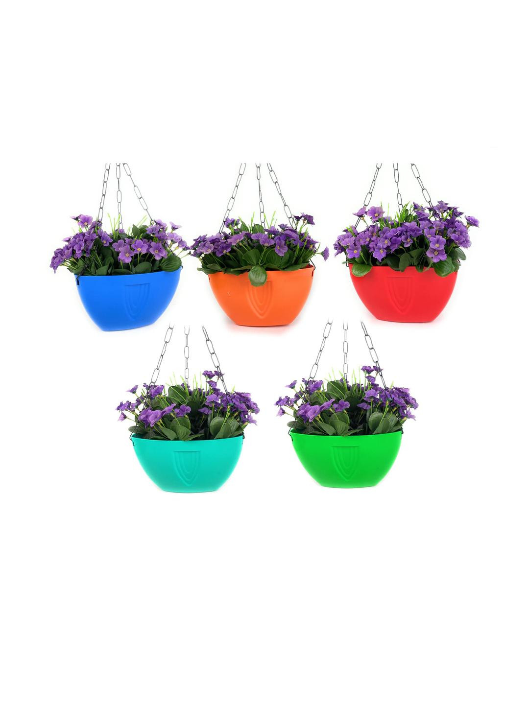 Hanging Planters with Metal Hanging Chain pack of 5