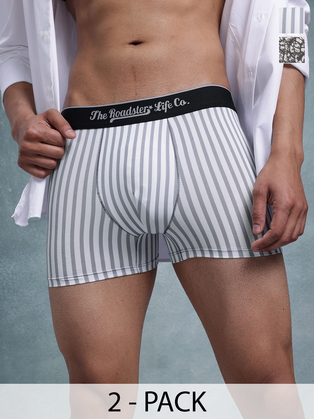 The Roadster Lifestyle Co Pack Of 2 Printed Trunks-PACK OF 2-PV-Print-RO7-RO19-S