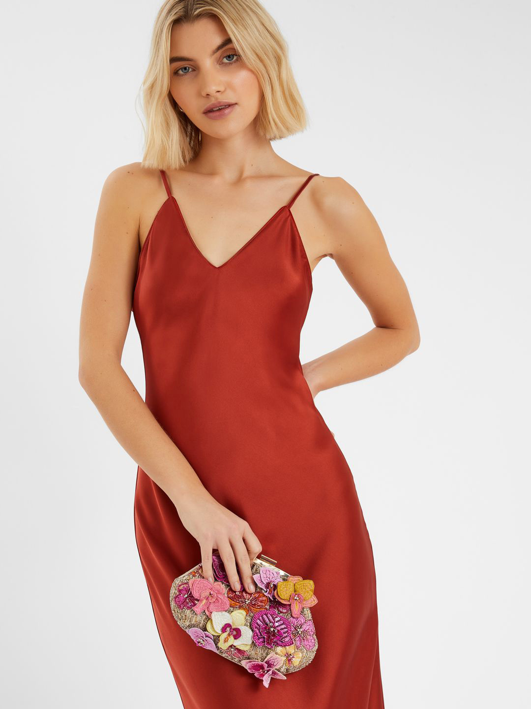 Accessorize Women's London 3D Flower Clutch Bag