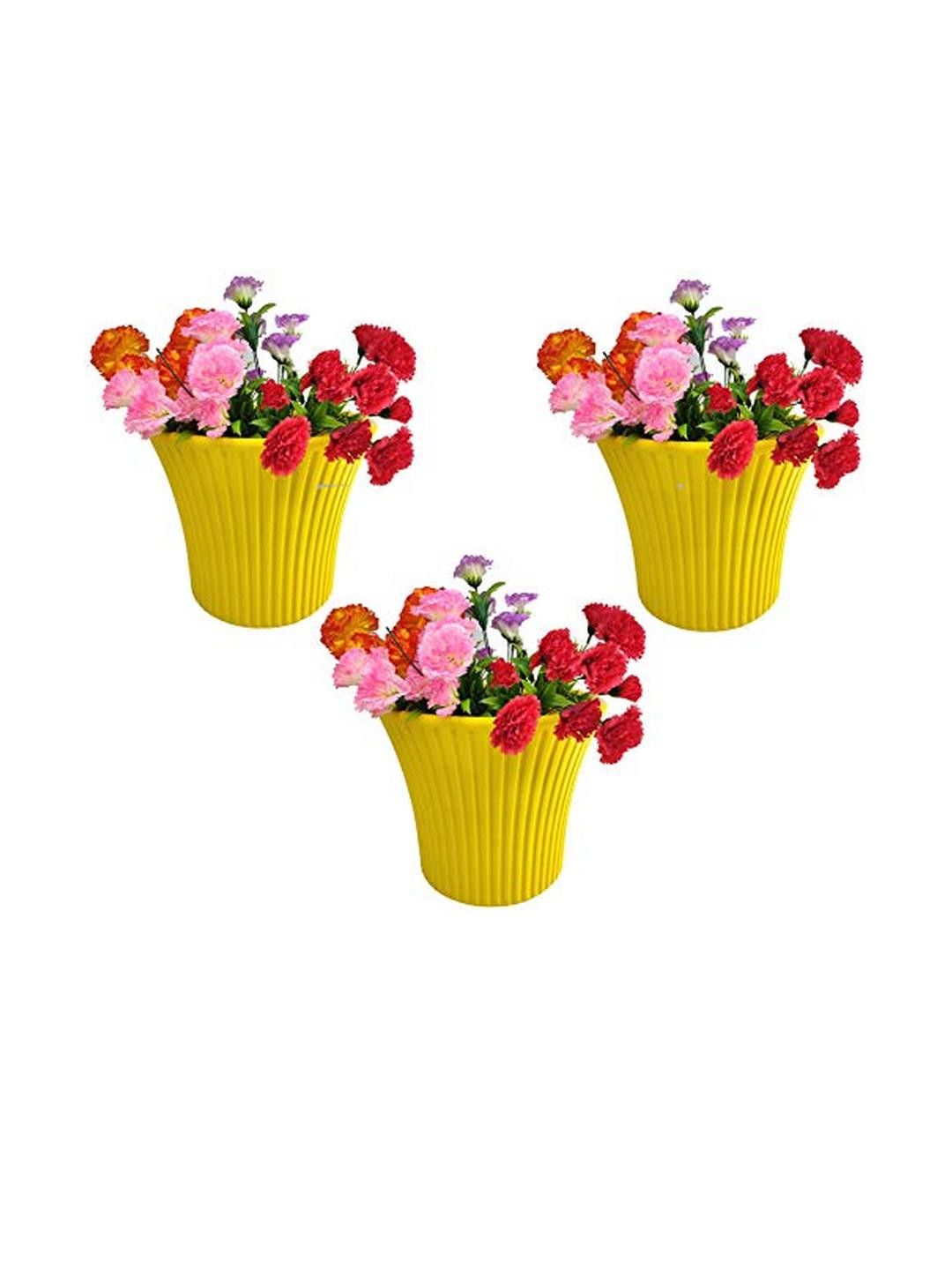 go hooked Small Sunshine Planter Pot for Indoor & Outdoor Plants