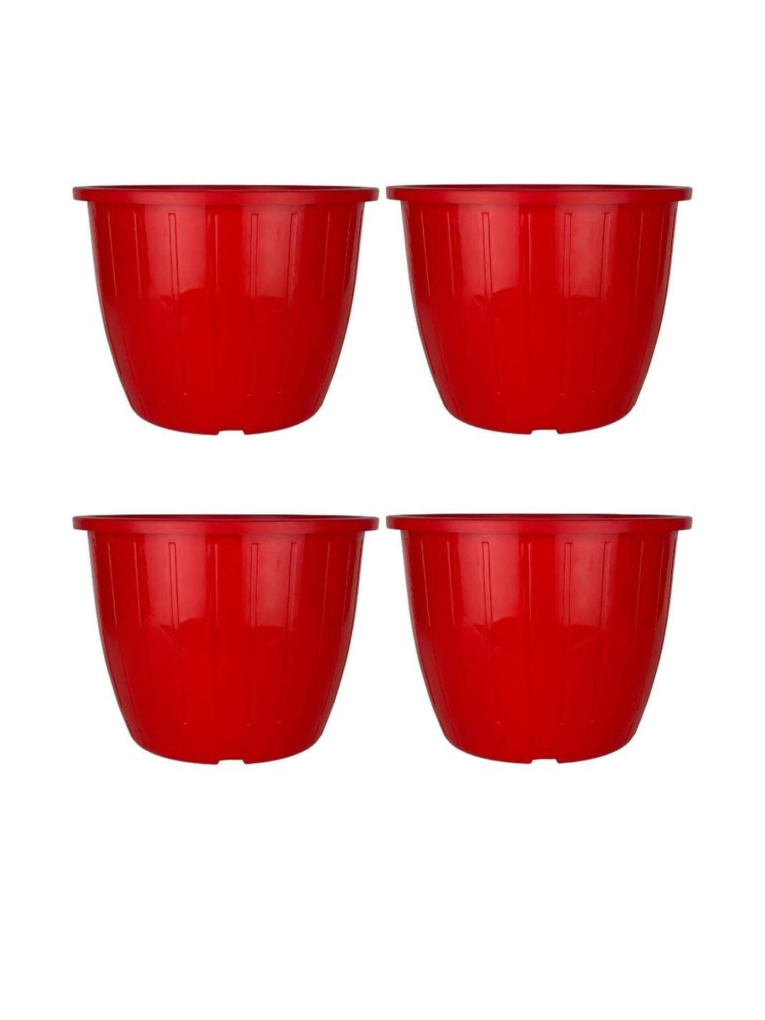Go Hooked Red 4 Pieces Planters