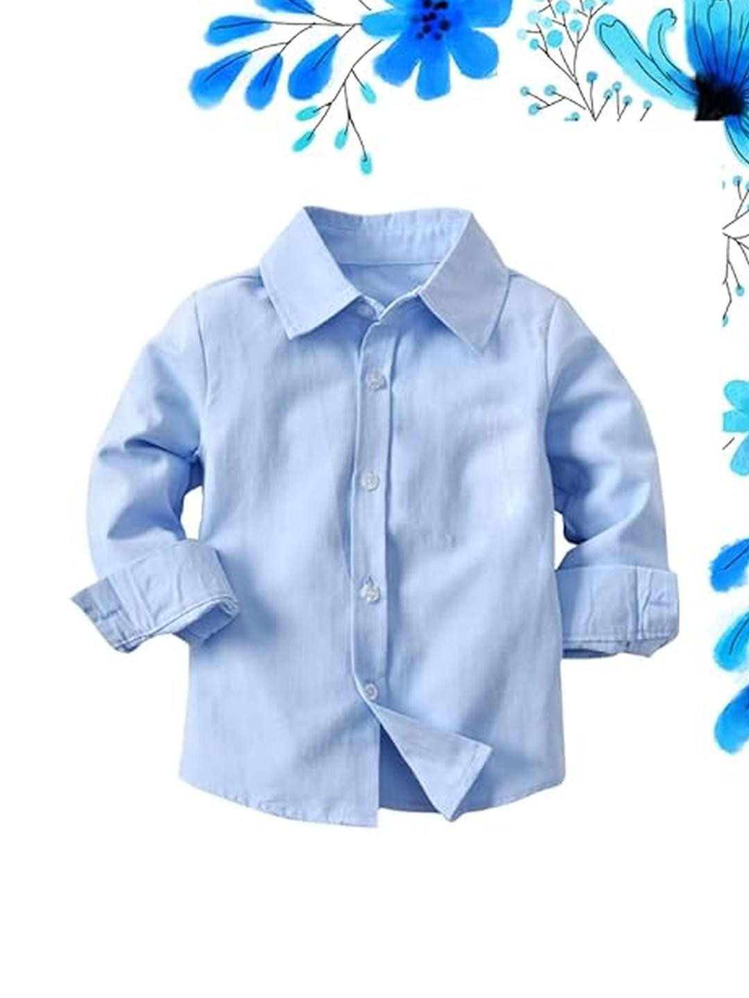 funwood games Boys Full Sleeves White Color Shirt for Parties (9-12 Months)