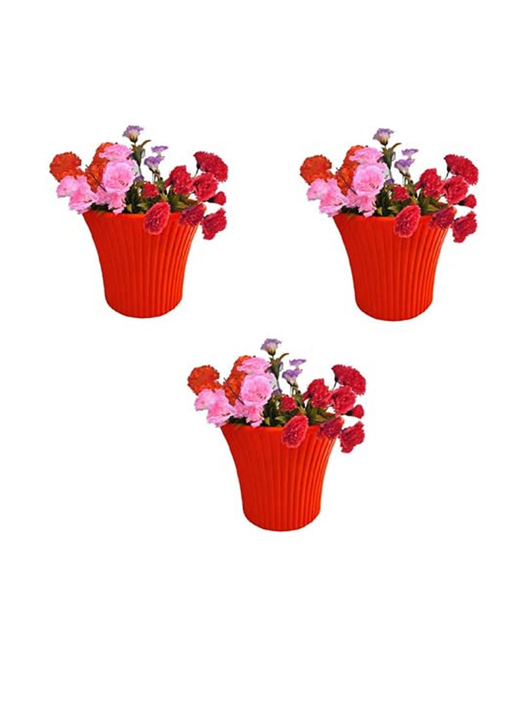 Go Hooked Red 3 Pieces Planters