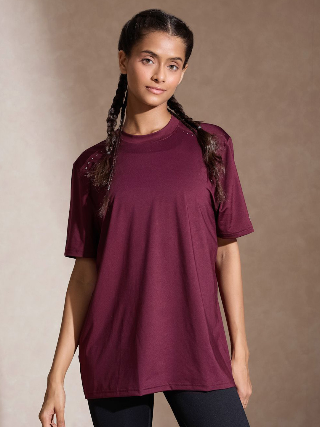 Silvertraq Boyfriend TraqDry Tee Plum