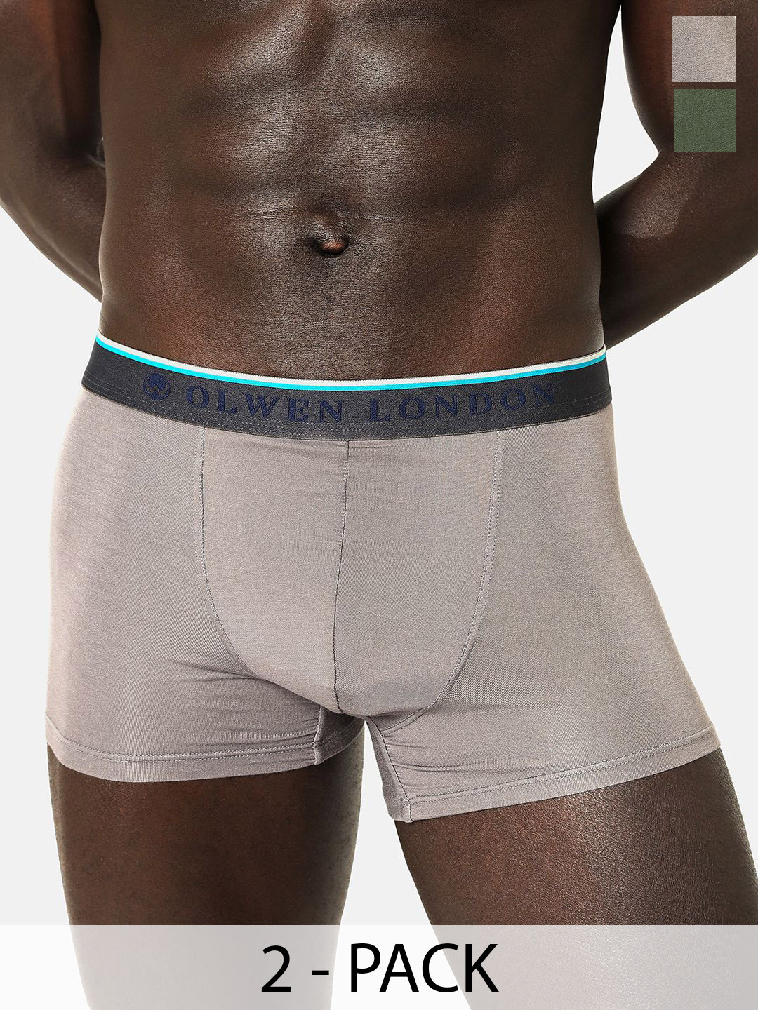 OLWEN Pack Of 2 Short Trunks MD-TR-PO2-Ivy-Platinum-S