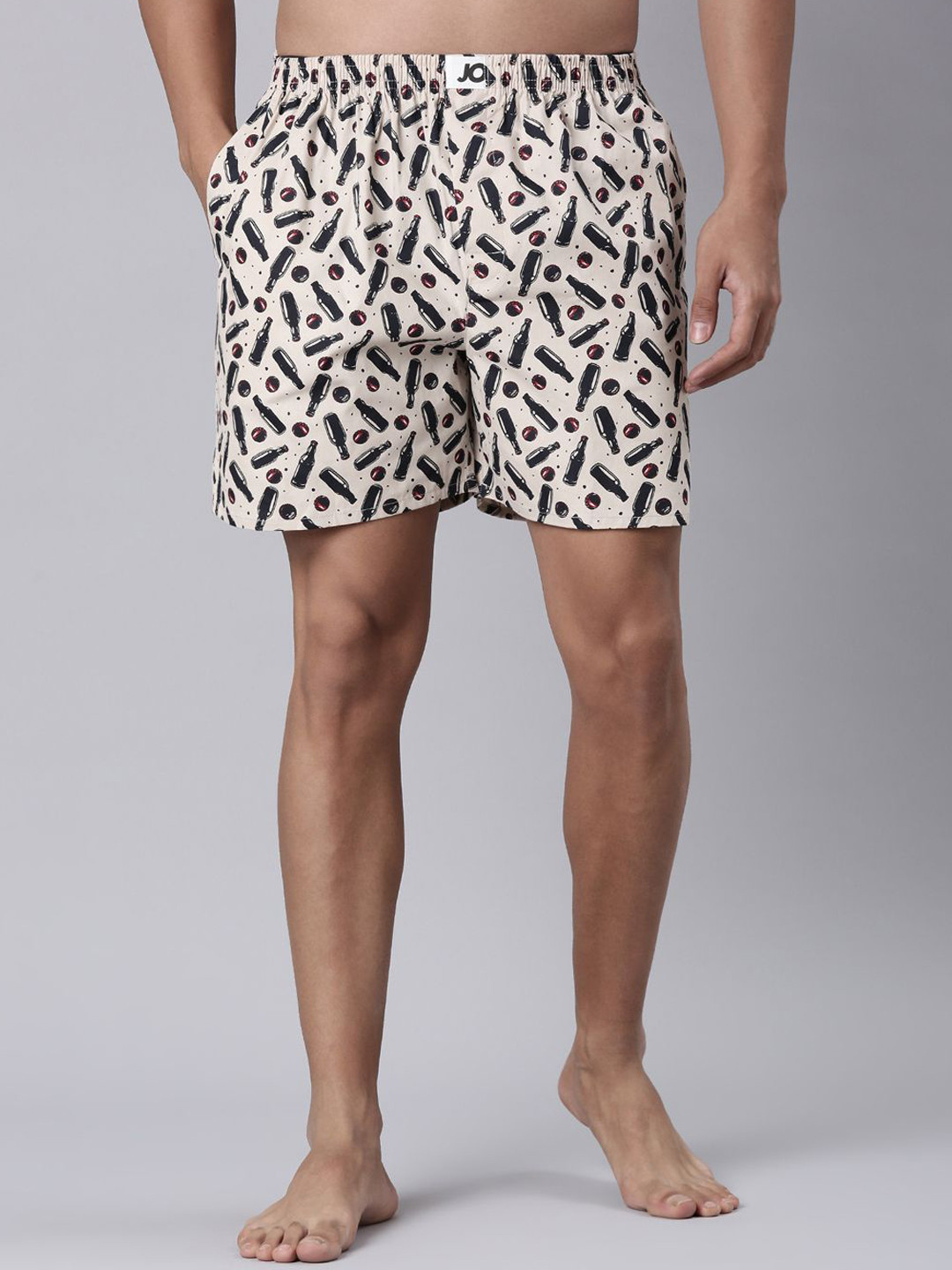 Joven Printed Pure Cotton Side Pocket Boxers 25JB1P-BB