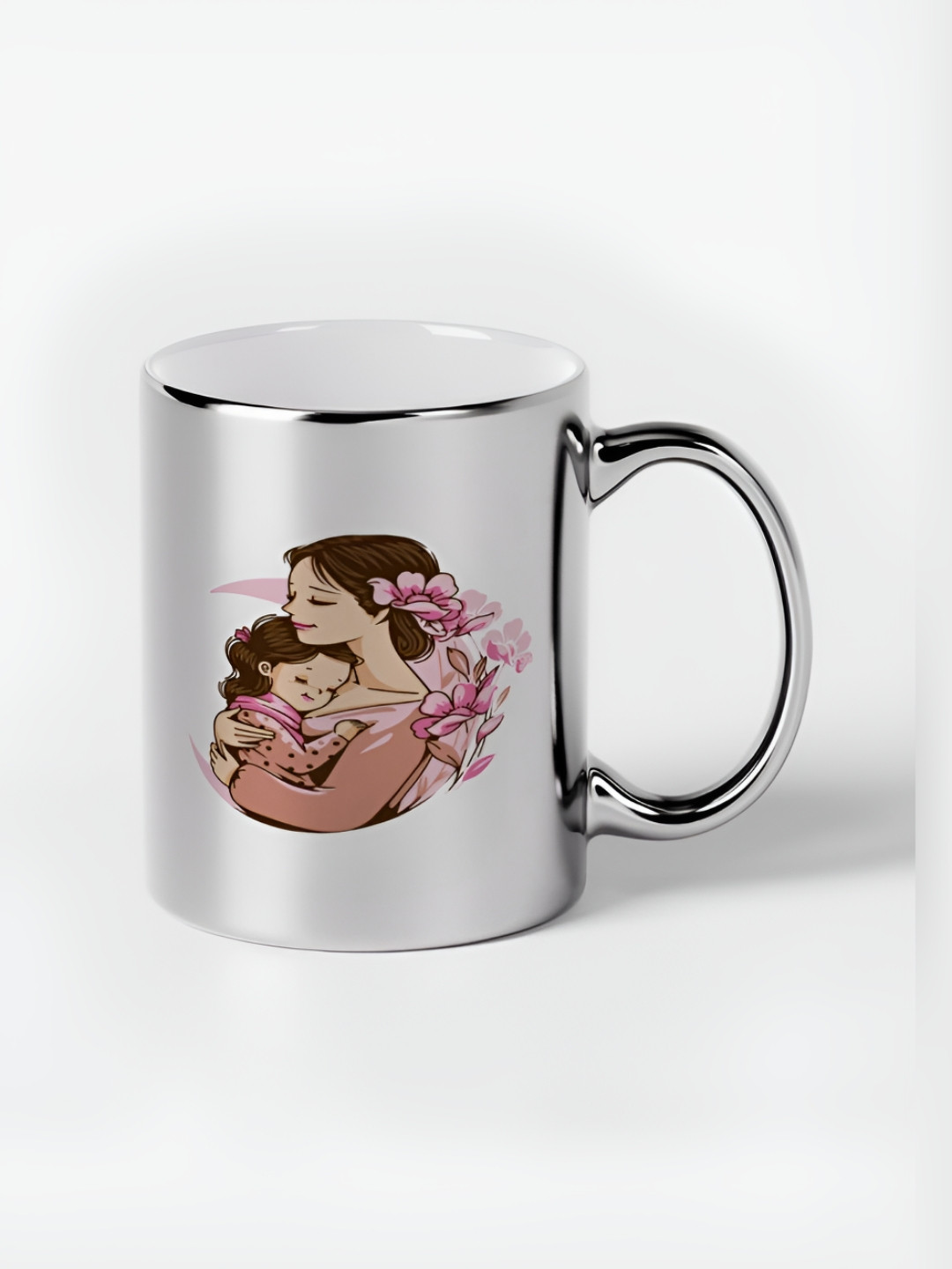 INTERNATIONAL GIFT Silver Conversational Ceramic Microwave Safe Mug-320ml