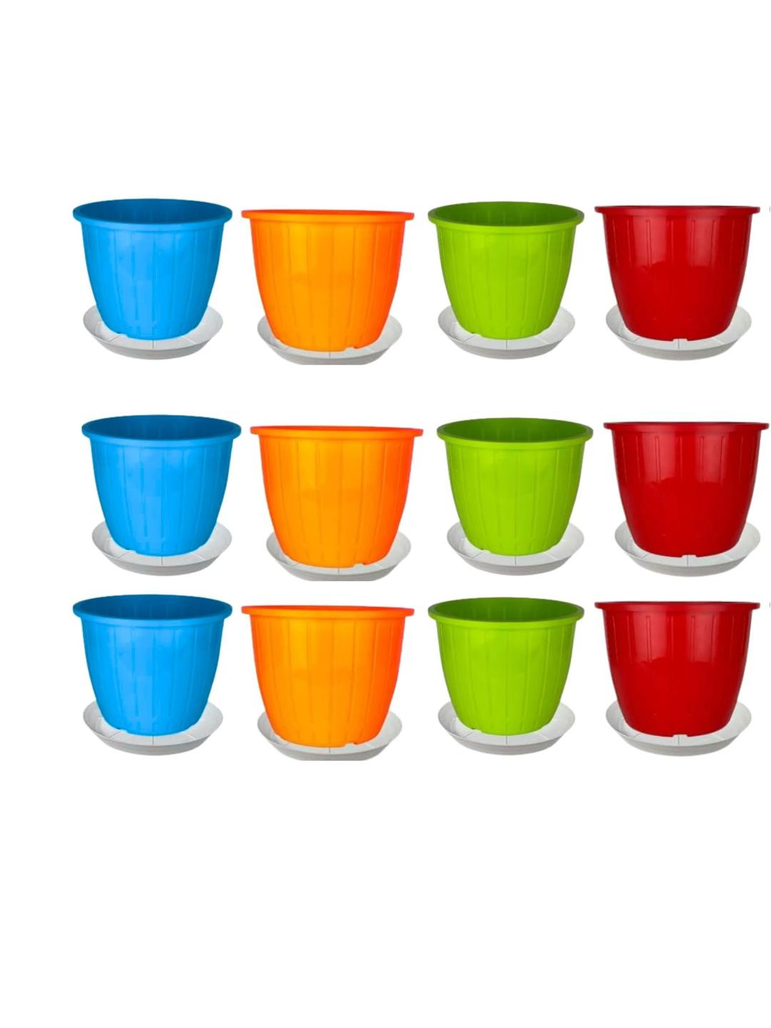 8 Inch Duro 12 Pot for Plants with Saucer Tray