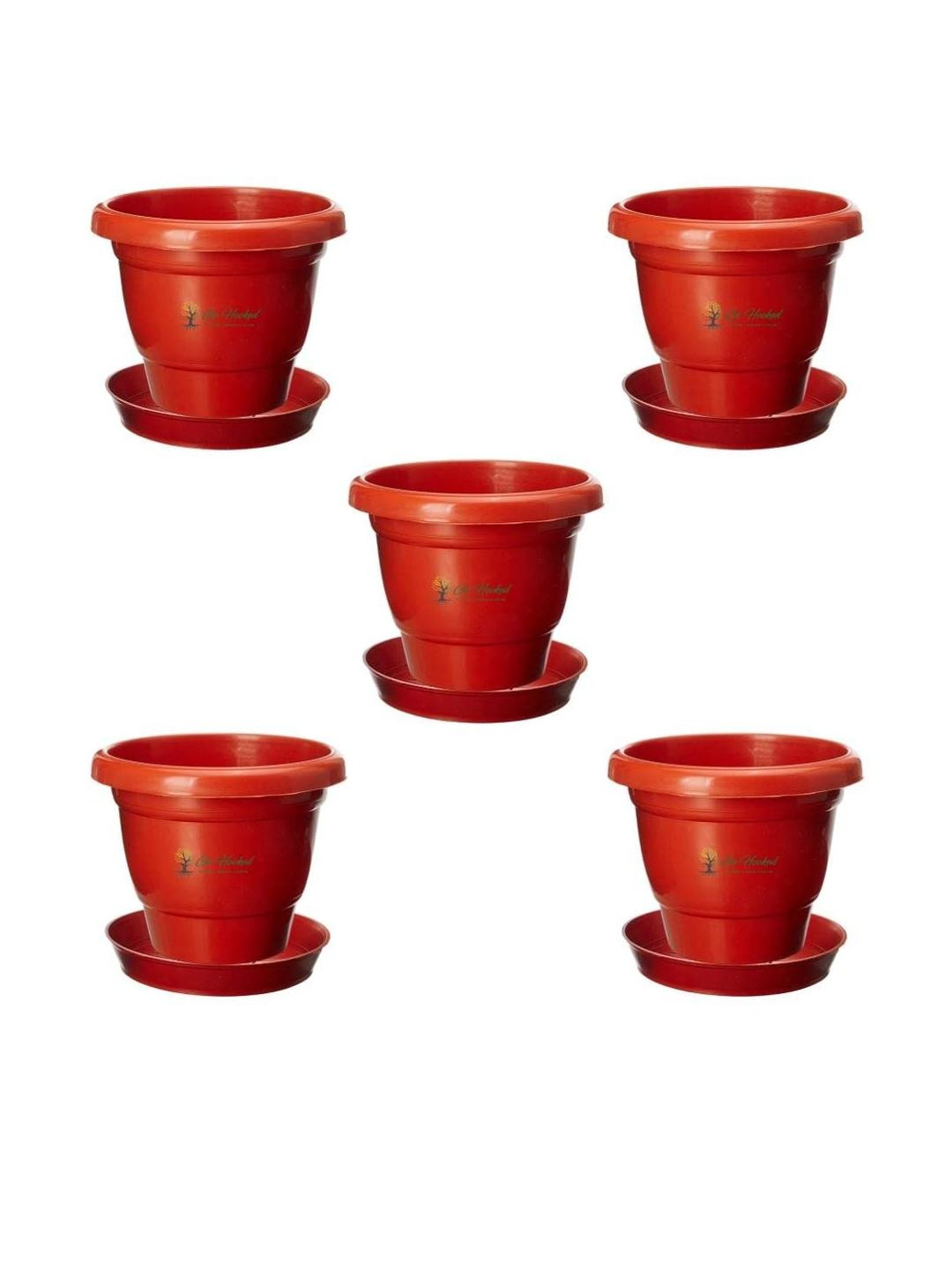 8 Inch Plants Pot with Saucer Tray