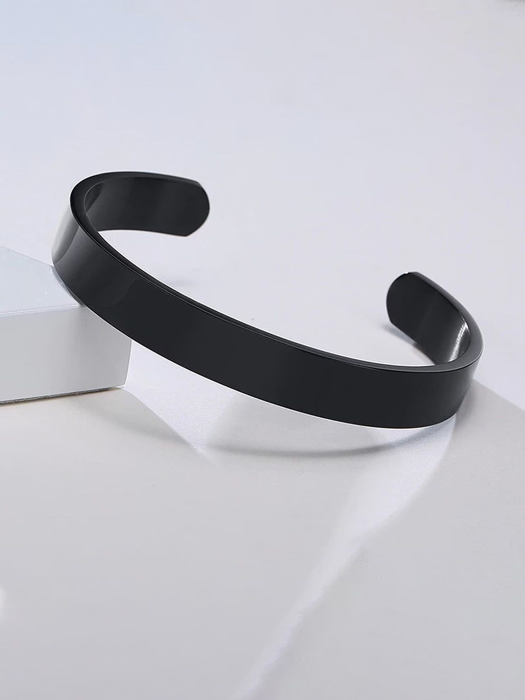 VS Unique Collection Set of 2 Black Adjustable Half Kada Bracelets