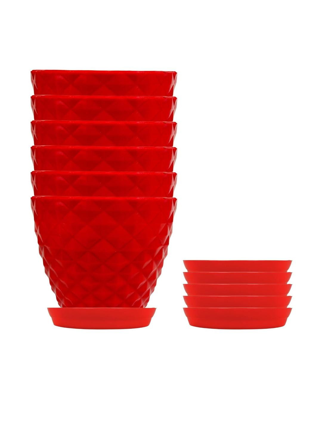 6 Inch Kohinoor Pot for Plants with Saucer Tray