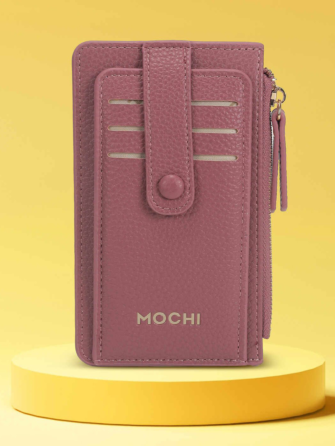 Mochi Women Two Fold Wallet WIth Zip Closure
