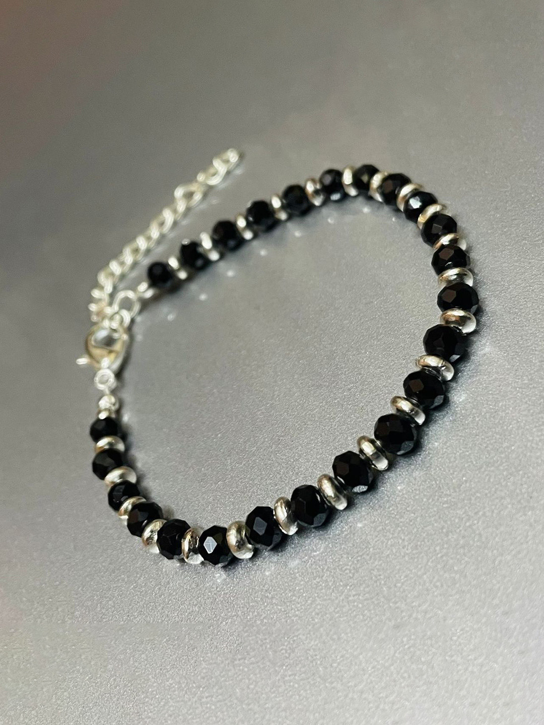 VS Unique Collection Kids Black Evil Eye Crystal Bracelet