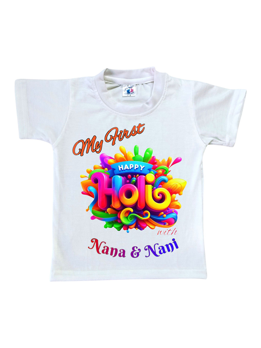 Cute Pals Girls Printed Extended Sleeves Applique T-shirt