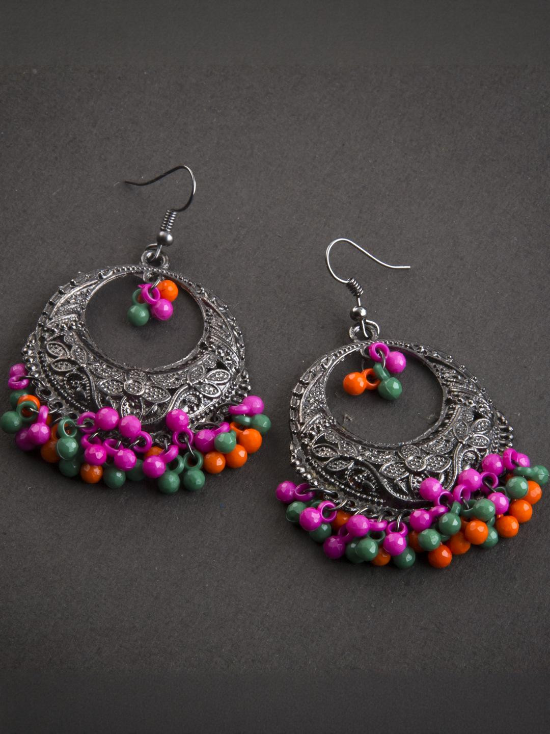 Creative Frogs Women Orange Earrings